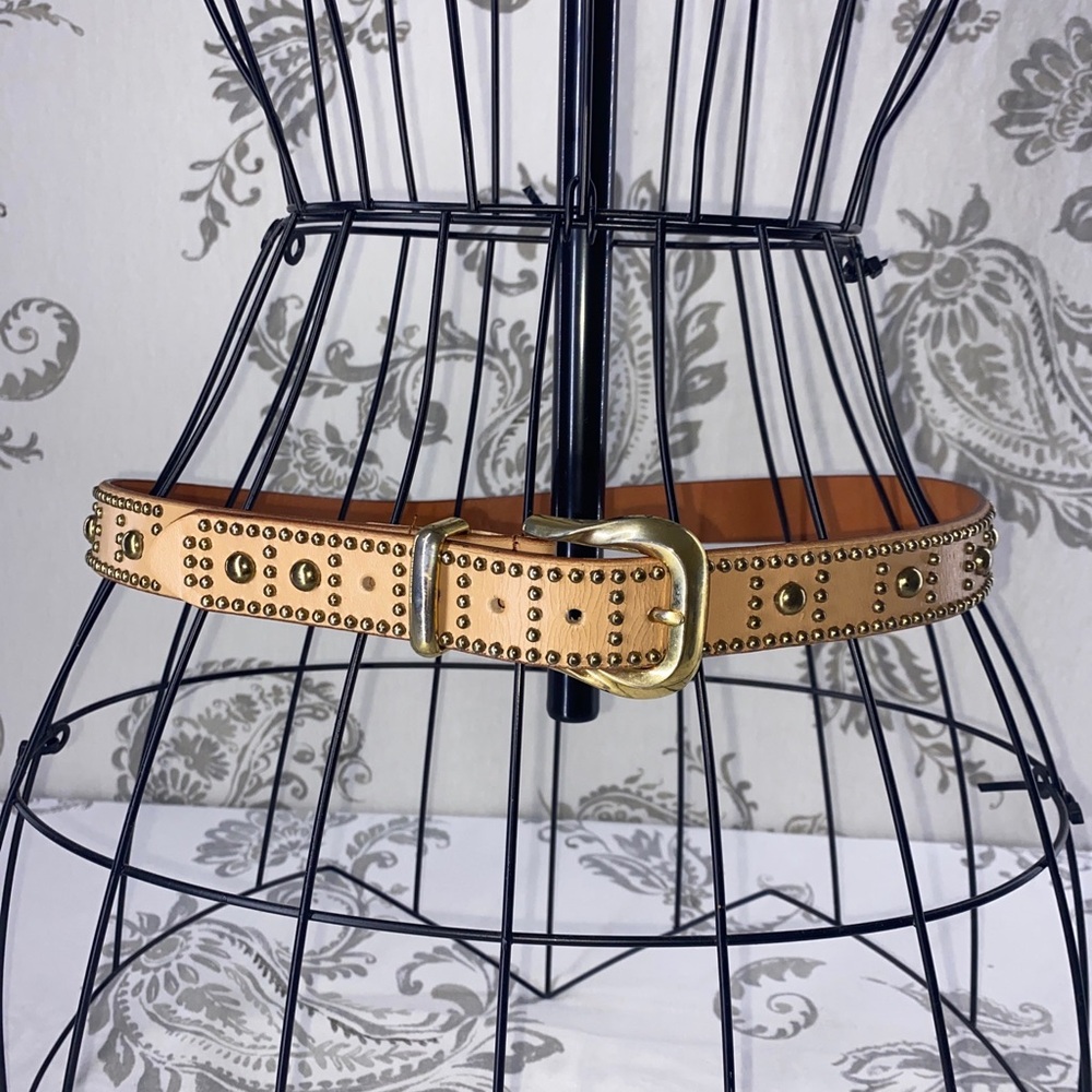 Vintage Leather Studied Belt‎ M/L